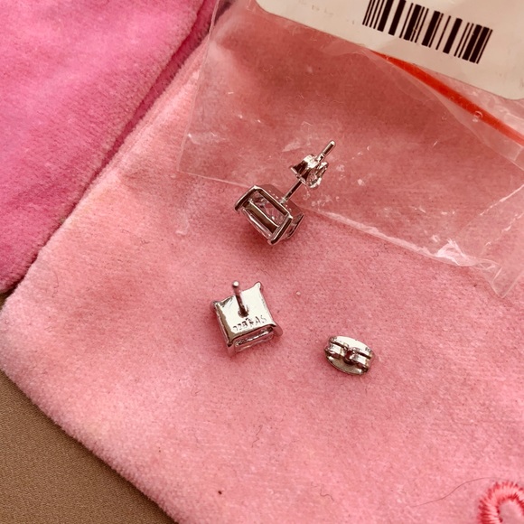 925 Silver Breast Cancer CZ Earings & Bracelet - Picture 10 of 12